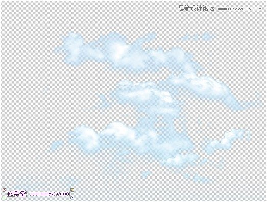 Photoshop合成在悬浮在空中的绿色大树