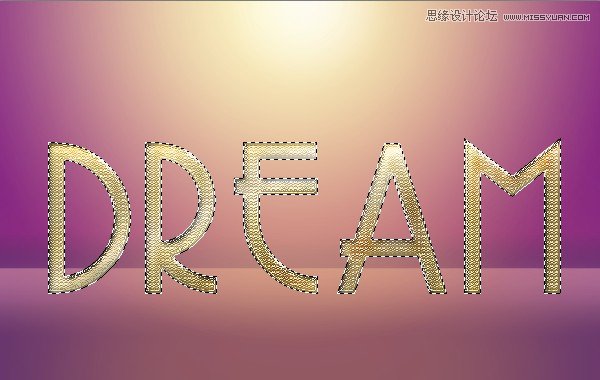 Photoshop制作金属质感的黄金立体字