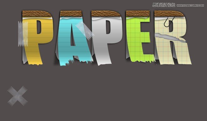 Photoshop设计贴纸效果的创意艺术字教程