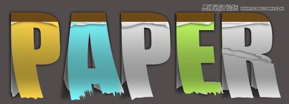 Photoshop设计贴纸效果的创意艺术字教程