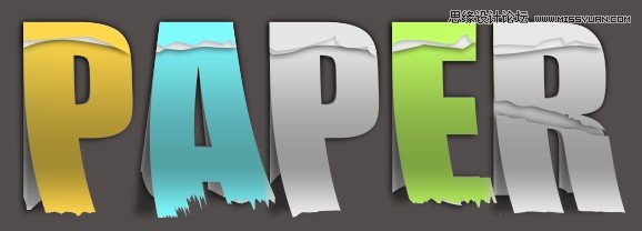 Photoshop设计贴纸效果的创意艺术字教程