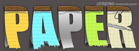 Photoshop设计贴纸效果的创意艺术字教程