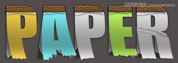 Photoshop设计贴纸效果的创意艺术字教程