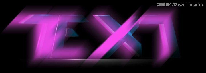 Photoshop制作抽象炫光的艺术字效果