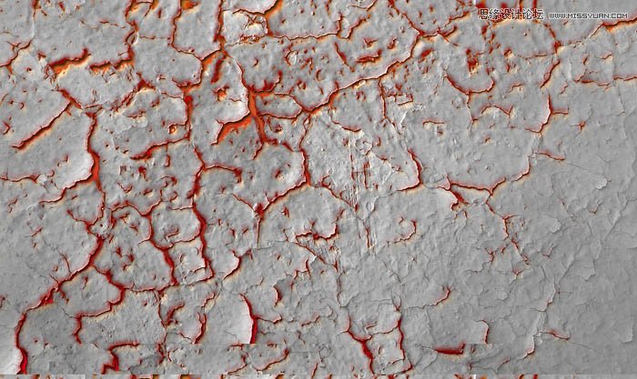 Photoshop制作燃烧效果的岩石字【中文版】