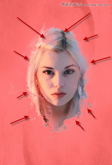 Photoshop使用纹理和笔刷制作抽象海报