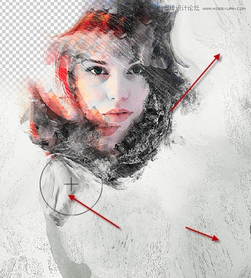 Photoshop使用纹理和笔刷制作抽象海报