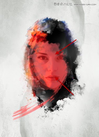 Photoshop使用纹理和笔刷制作抽象海报