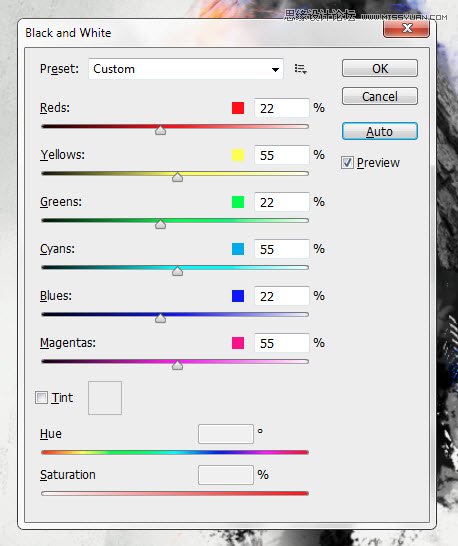 Photoshop使用纹理和笔刷制作抽象海报