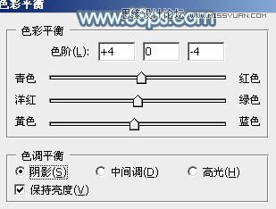 Photoshop调出公园女孩唯美青色效果