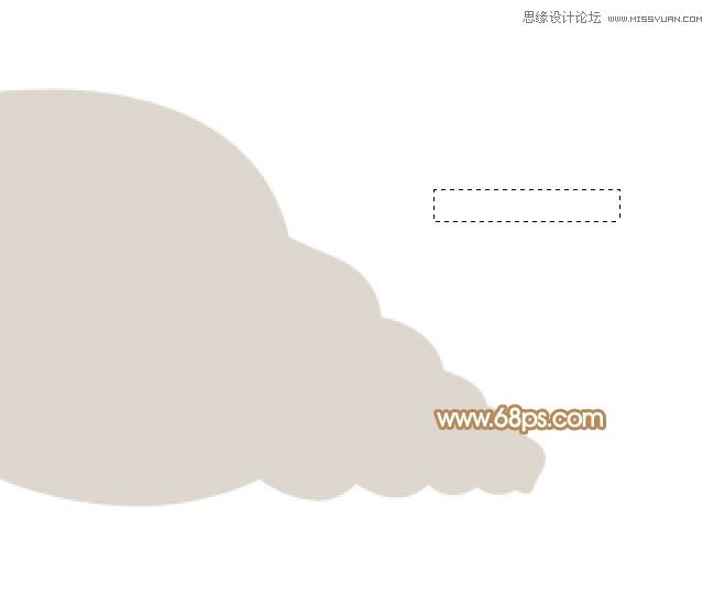 Photoshop绘制可爱风格的小海螺教程