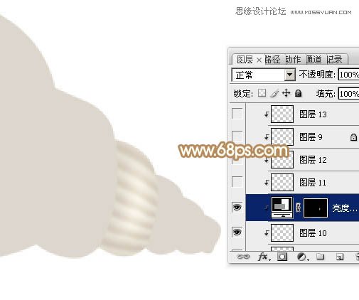 Photoshop绘制可爱风格的小海螺教程