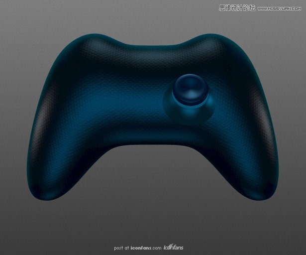 Photoshop绘制蓝色风格的游戏手柄