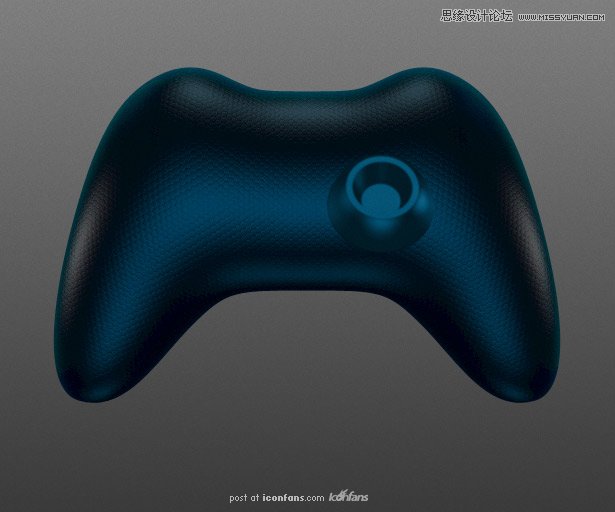 Photoshop绘制蓝色风格的游戏手柄