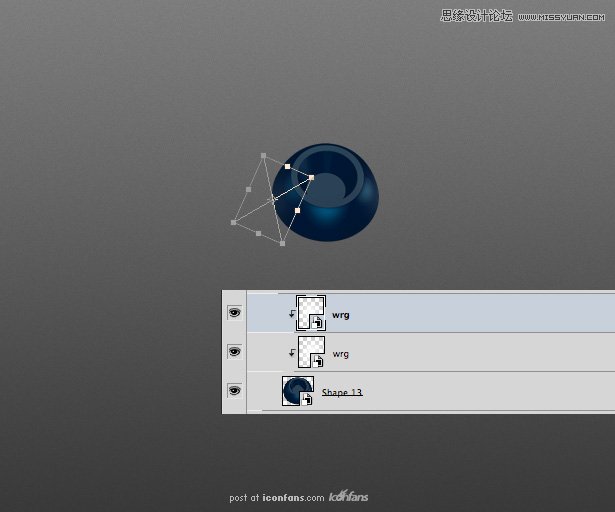 Photoshop绘制蓝色风格的游戏手柄