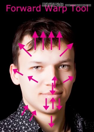 Photoshop巧用液化工具制作人物漫画效果