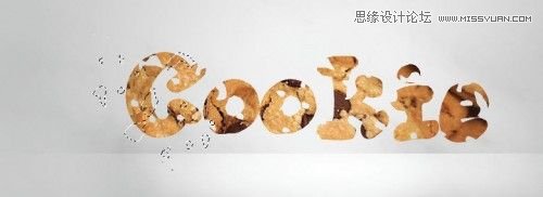 Photoshop制作可口的饼干文字特效