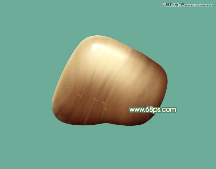 Photoshop绘制光滑的小石块教程