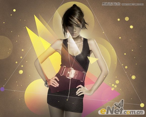 Photoshop调出一张丰富多彩的美女海报