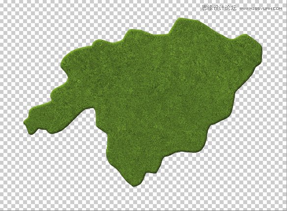 Photoshop绘制逼真的绿色地图