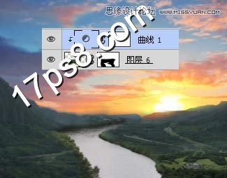 Photoshop合成山谷美丽的风车美景