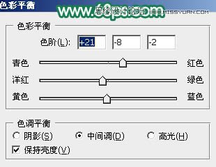 Photoshop使用通道替换调出美女青色效果