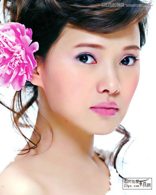 Photoshop调出人像照片工笔画效果图