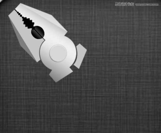 Photoshop制作金属质感的工具图标