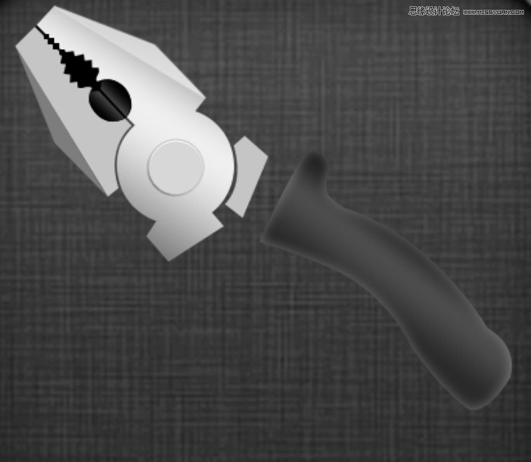 Photoshop制作金属质感的工具图标