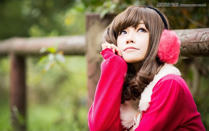 Photoshop调出美女照片淡淡的日系效果