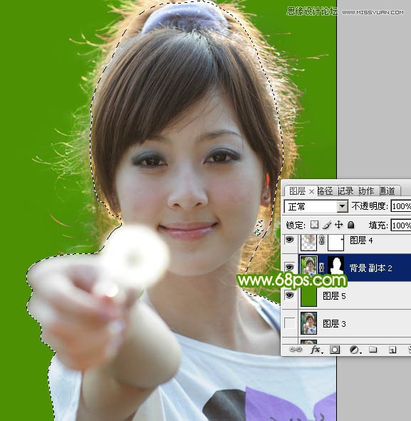 Photoshop使用通道抠出复杂的人物发丝