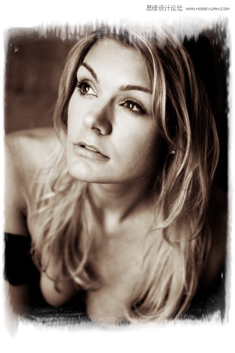 Photoshop简单的给国外美女照片柔肤处理