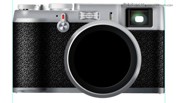 Photoshop详细绘制逼真的富士康相机