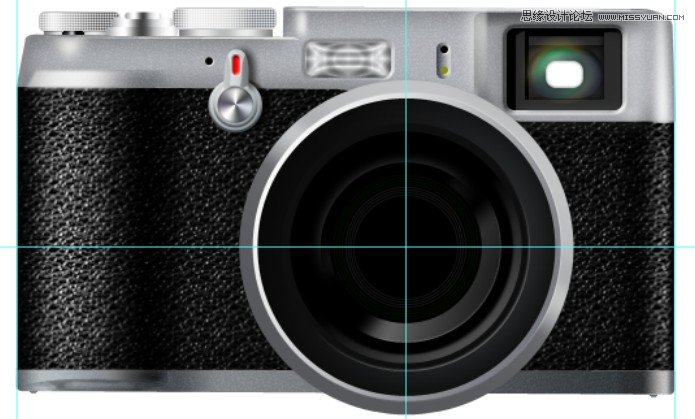 Photoshop详细绘制逼真的富士康相机