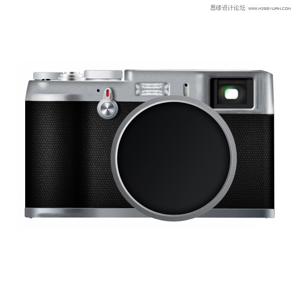 Photoshop详细绘制逼真的富士康相机