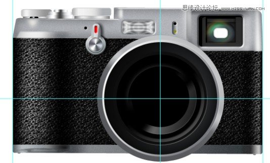 Photoshop详细绘制逼真的富士康相机