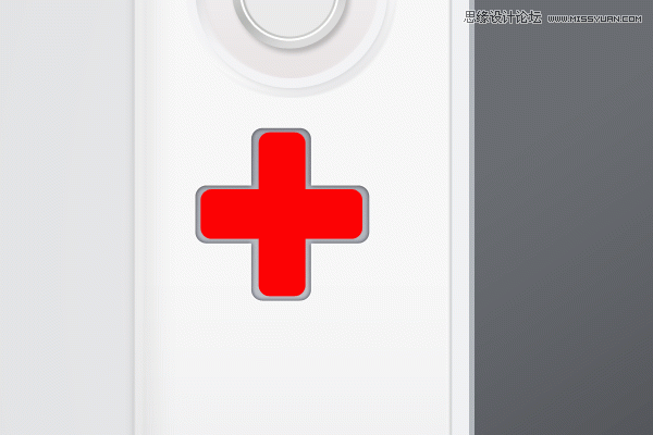 Photoshop绘制逼真的任天堂WII游戏机