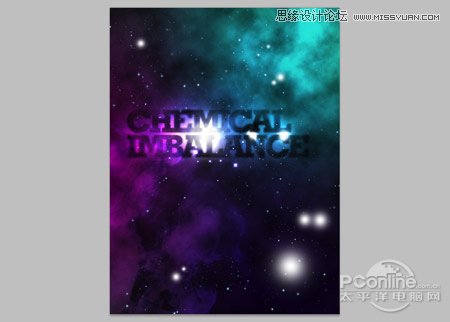 Photoshop设计星光梦幻的艺术字教程