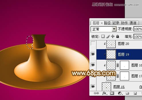 Photoshop绘制古典风格的煤油灯教程