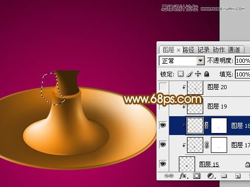 Photoshop绘制古典风格的煤油灯教程