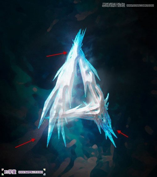 Photoshop设计蓝色发光效果的艺术字