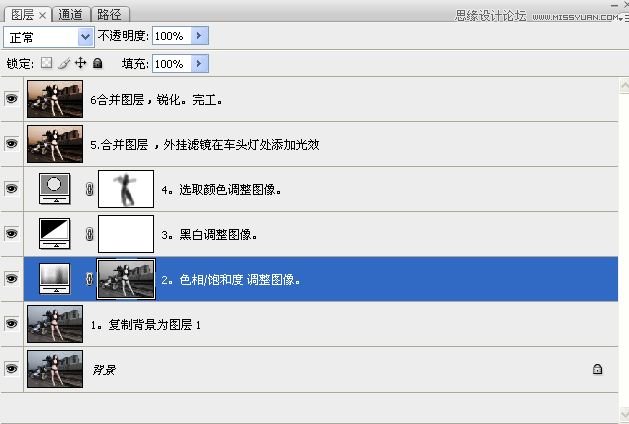 Photoshop调出铁路边美女中性色教程
