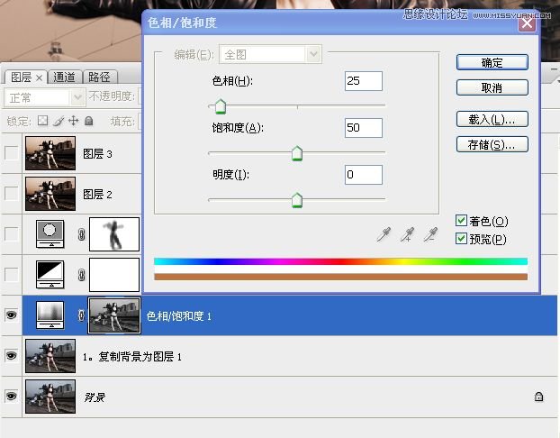 Photoshop调出铁路边美女中性色教程