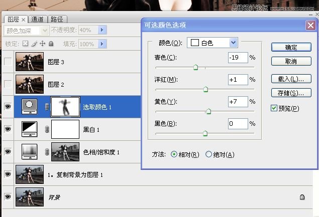 Photoshop调出铁路边美女中性色教程