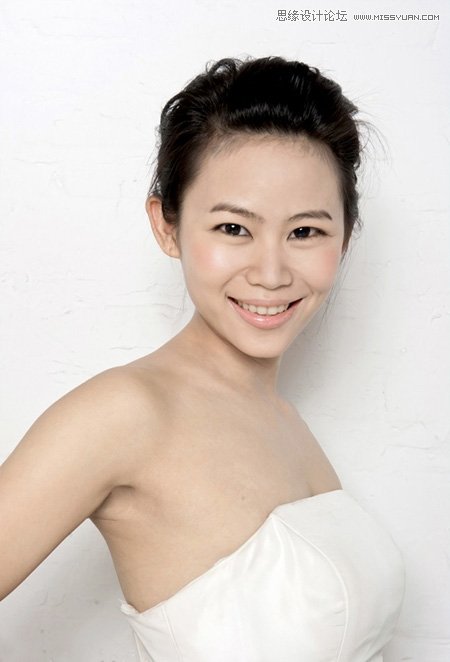 Photoshop调出人像照片自然淡黄肤色效果