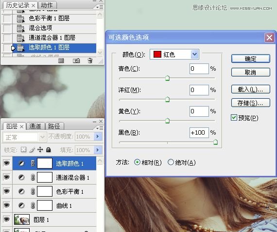 Photoshop解析外景人像淡淡黄绿色调