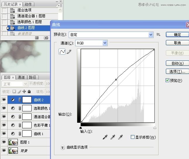 Photoshop解析外景人像淡淡黄绿色调