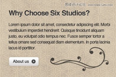 Photoshop设计黑色大气的网页模板