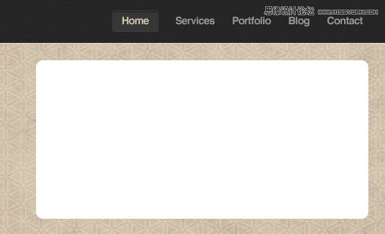 Photoshop设计黑色大气的网页模板