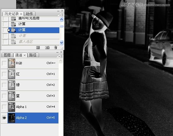 Photoshop调出街景美女淡雅的日系色调
